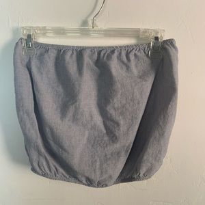 Blue and White Tube Top